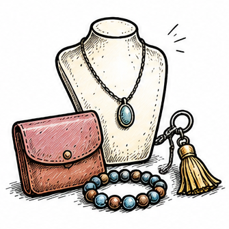 Bijoux, accessoires & petite maroquinerie